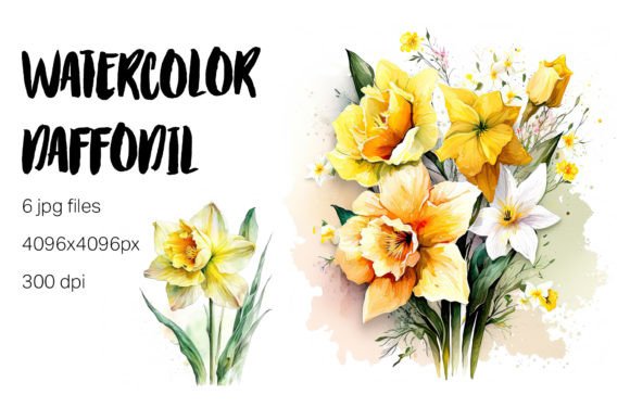 Download Watercolor Daffodil Clipart - Daffodil clipart Collection