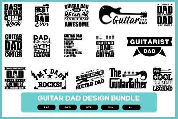 Download Guitar Dad Design Bundle - Premium Bundle