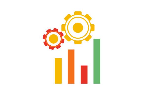 Download Gear Two Color Grafik Bar - Grafik Collection